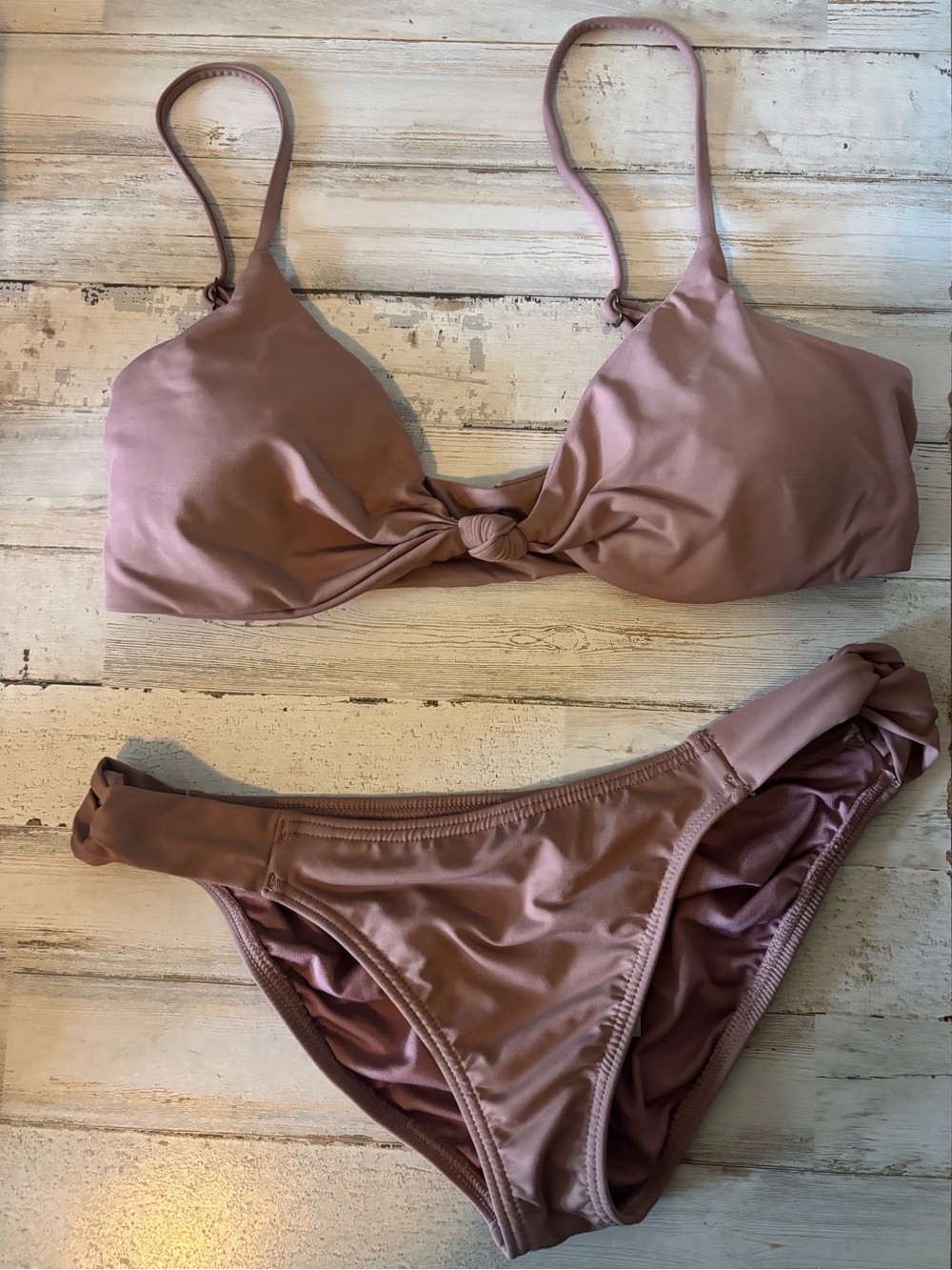 NWT O’Neill Saltwater Solids Mauve Bikini Set in ‘Sand’ Swim Size Small